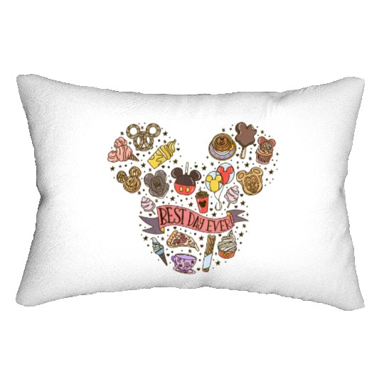 Best Day Ever Lumbar Pillows, Disney Trip family Vacation 2022  Lumbar Pillows