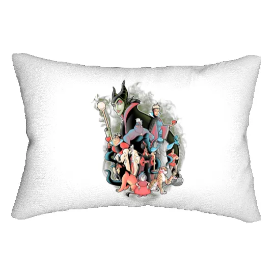 Disney Villain Lumbar Pillows, Maleficent Evil Queen, Disneyland Lumbar Pillows