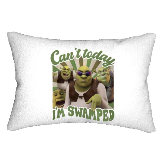 Shrek Lumbar Pillows, Can't Today I'm Swamped Vintage Lumbar Pillows, Disney Fiona Princess Lumbar Pillows