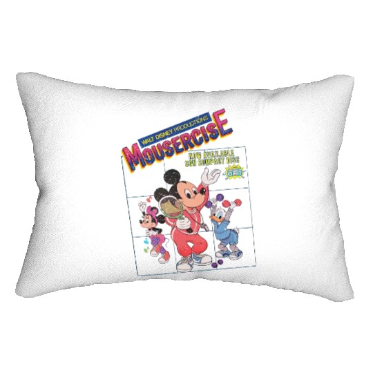 Vintage Disney Mousercise 90's Lumbar Pillows