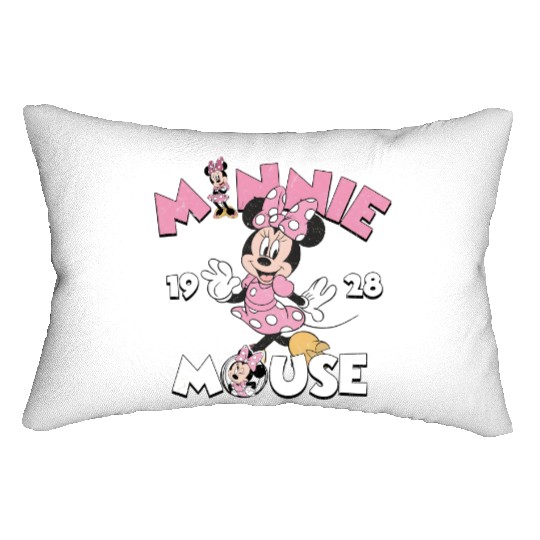 Vintage Minnie Mouse Lumbar Pillows, Disney Lumbar Pillows, Disneyland Lumbar Pillows, Vintage Disney Lumbar Pillows