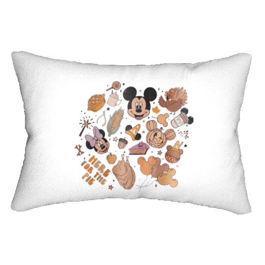 Disney Fall Vibes Lumbar Pillows, Disney Fall Lumbar Pillows, Cute Disneyland Thanksgiving Lumbar Pillows