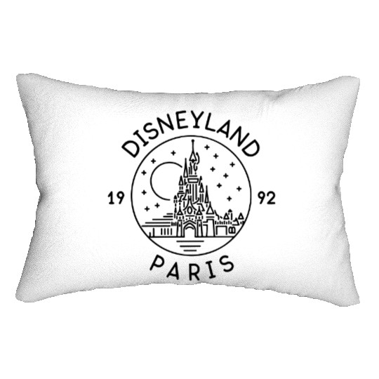 Disneyland Paris 1992 Vintage Lumbar Pillows, Disneyland Vacation Lumbar Pillows