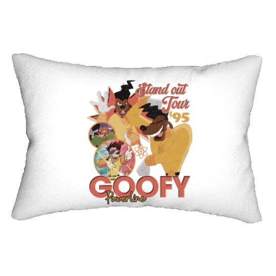 Vintage Goofy Powerline Lumbar Pillows, Disneyworld Lumbar Pillows, Disneyland Lumbar Pillows