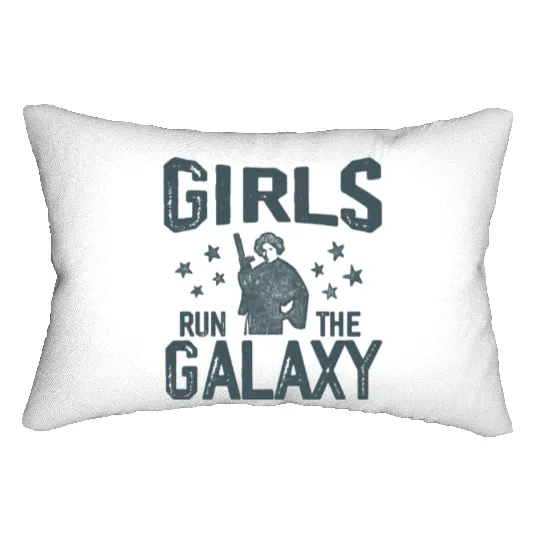Vintage Star Wars Princess Leia Girls Run The Galaxy Lumbar Pillows, Disney Star Wars Lumbar Pillows