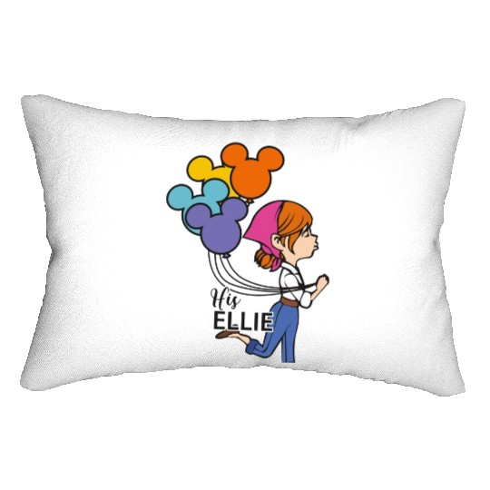 His Carl Her Ellie Lumbar Pillows, Carl And Ellie Lumbar Pillows, Up Couple Lumbar Pillows, Disney Couple Gift Lumbar Pillows, Disney Honeymoon Lumbar Pillows, His and Hers, Mr And Mrs