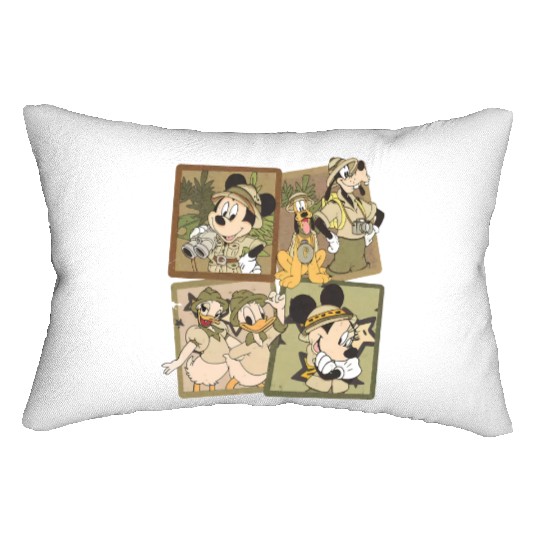 Disney Animal Kingdom Lumbar Pillows, Vintage Animal Kingdom Lumbar Pillows, Mickey Safari Lumbar Pillows,