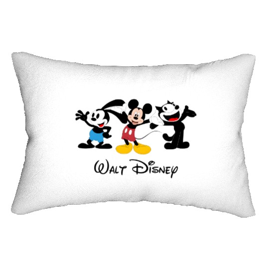 Julius the Cat Oswald the Lucky Rabbit Mickey Mouse Lumbar Pillows, Disney Trip Lumbar Pillows