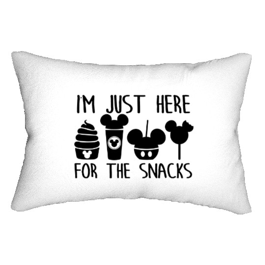 I'm here for the snacks,Disney Lumbar Pillows Funny Disney Lumbar Pillows,Disney Epcot Lumbar Pillows