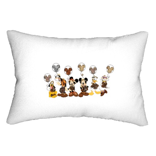 Disney Animal Kingdom Lumbar Pillows, Mickey & Friends Animal Kingdom Lumbar Pillows