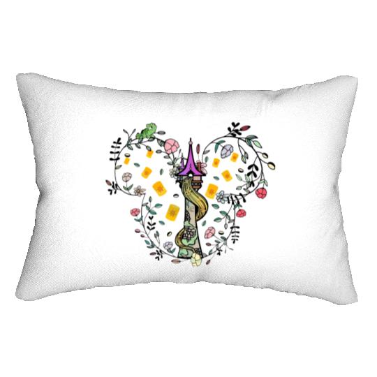 Rapunzel Tower Lumbar Pillows, Tangled Lumbar Pillows, Disney Princess Lumbar Pillows