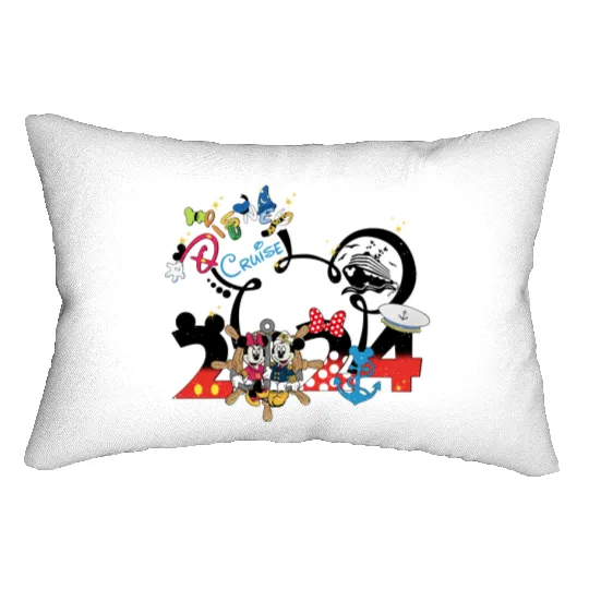 Disney Dream Cruise 2024 Lumbar Pillows, Disney Cruise Lumbar Pillows