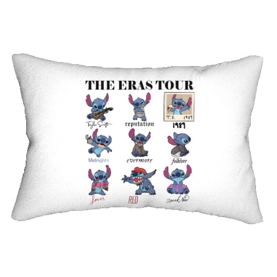 Stitch Eras Tour Lumbar Pillows, Stitch Lumbar Pillows, Disneyland Lilo and Stitch