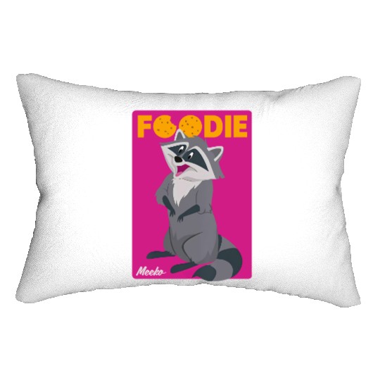 Disney Pocahontas Funny Meeko Raccoon Foodie Lumbar Pillows