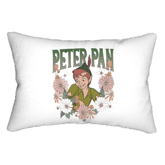 Disney Peter Pan Characters Lumbar Pillows, Vintage Disney Peter Pan Lumbar Pillows