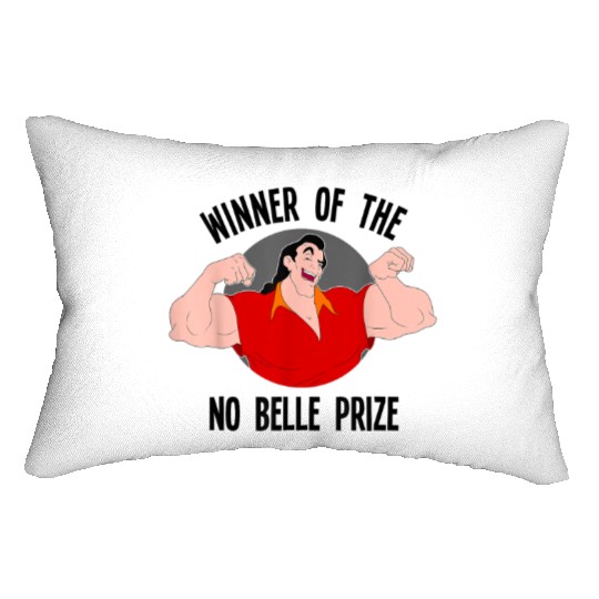 Disney Beauty and the Beast Gaston Winner No Belle Prize Lumbar Pillows