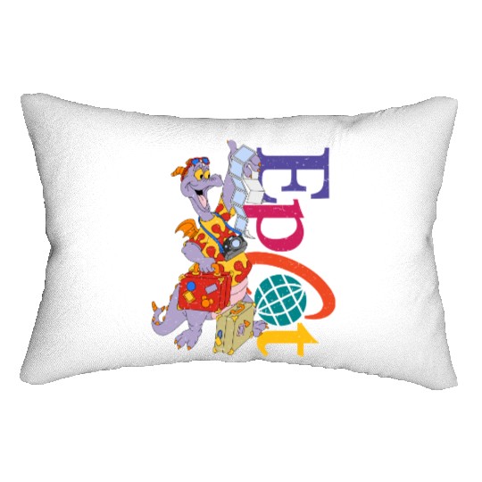Disney Epcot Figment  Lumbar Pillows, Epcot Center Lumbar Pillows, Epcot Trip Lumbar Pillows