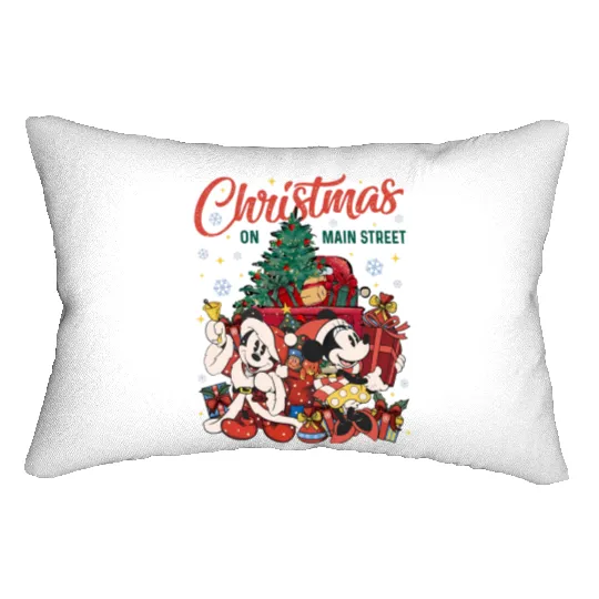 Christmas Tree Mickey &  Mickey Mouse Lumbar Pillows, Disney Mickey