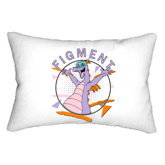 Disney Figment Retro 90's Portrait Lumbar Pillows,Epcot Figment Lumbar Pillows