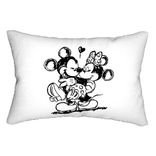 Mickey Love, Minnie Love Lumbar Pillows, Disney Love Lumbar Pillows, Minnie Mickey Lumbar Pillows, Cute Mickey, Cute Minnie Lumbar Pillows
