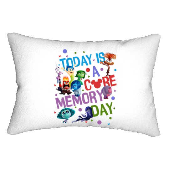 Disney Inside Out 2 Core Memory Day Era Lumbar Pillows, Disney Family Trip Lumbar Pillows