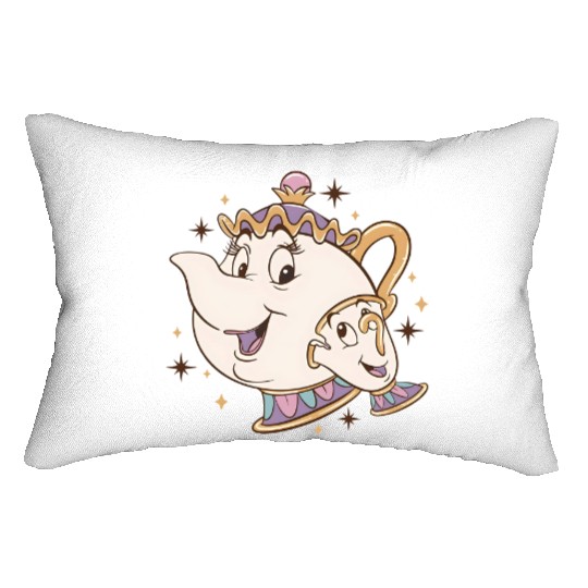 Disney Beauty and the Beast Chip And Mrs. Potts Lumbar Pillows