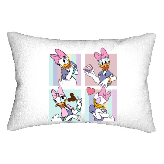 Disney Daisy Duck  Lumbar Pillows, Disney Girls Lumbar Pillows, Disney Aesthetic Lumbar Pillows, Disneyworld Lumbar Pillows, Disneyland Lumbar Pillows