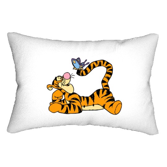 Disney Tigger with Butterfly Lumbar Pillows, Winnie The Pooh Lumbar Pillows, Disney Tigger Lumbar Pillows, WDW Disneyland Matching Family Lumbar Pillows