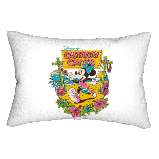 Disney Cruise Castaway Cay Lumbar Pillows, Minnie Castaway Cay Lumbar Pillows