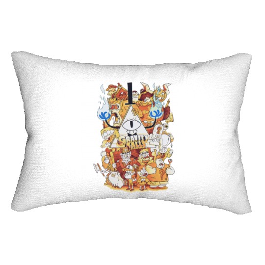 Gravity Falls Mystery Shack Retro 90s Lumbar Pillows, Gravity Falls Lumbar Pillows, Dipper Pines Lumbar Pillows, Mabel Pines Lumbar Pillows, Disney Characters