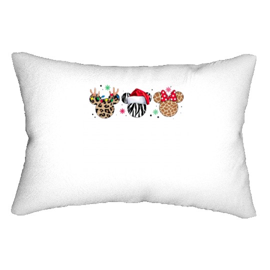 Animal Kingdom Christmas Lumbar Pillows, Disney Christmas Family Lumbar Pillows