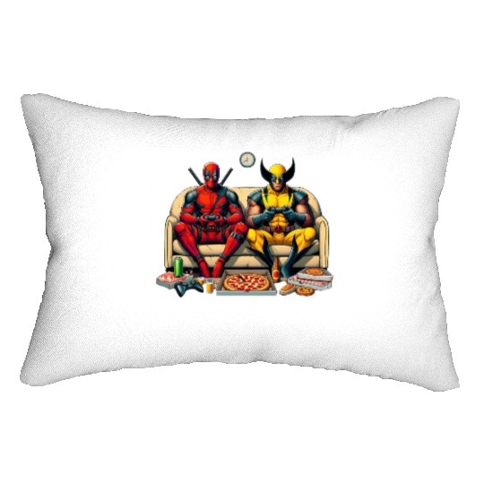 Deadpool Lumbar Pillows, Disney Superhero Funny Lumbar Pillows, Disney Wolverine