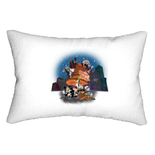 Vintage Mickey's House of Villains Lumbar Pillows, Retro Disney Halloween Lumbar Pillows, Disney Villians Halloween Party Tees, WDW Magic Kingdom Lumbar Pillows