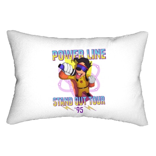 Powerline Stand Out World Tour 95 Lumbar Pillows, Disney Powerline Goofy Movie Lumbar Pillows