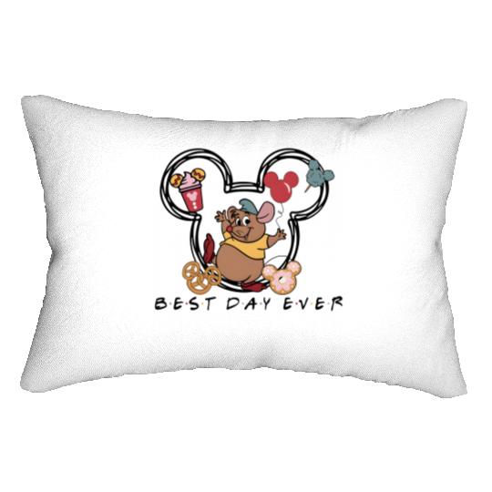 Best Day Ever Gus Gus Lumbar Pillows, Disney Cinde Lumbar Pillows