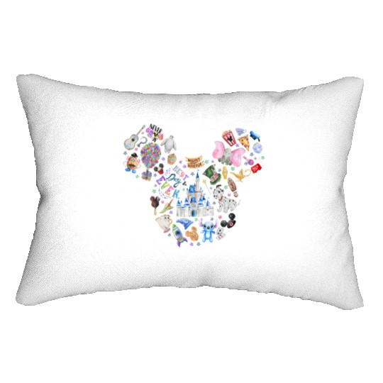 Disney Mickey Ears Lumbar Pillows, Disneyland Vacation Lumbar Pillows, Best Day Ever