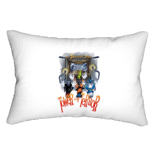 Retro Mickey And Friends Tower Of Terror Lumbar Pillows, Mickey And Friends Lumbar Pillows, Disneyworld Disney Lumbar Pillows