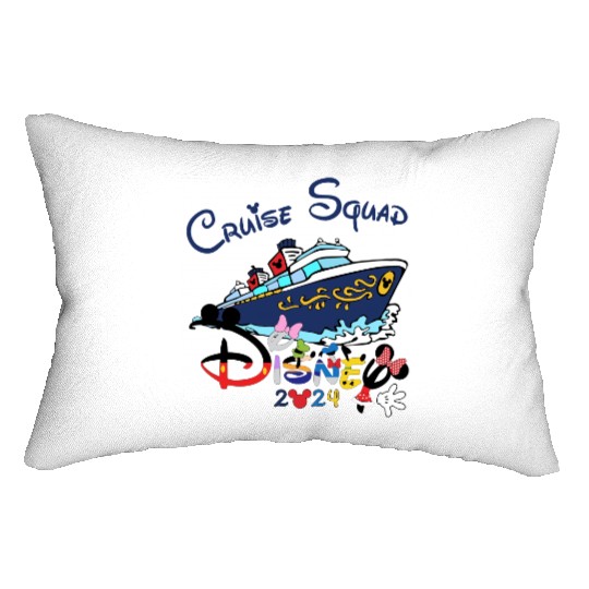 Disney Cruise Squad Lumbar Pillows, 2024 Cruise Lumbar Pillows, Disney Family Cruise Lumbar Pillows, Disney Vacation Lumbar Pillows, Disney Cruise Trip Lumbar Pillows