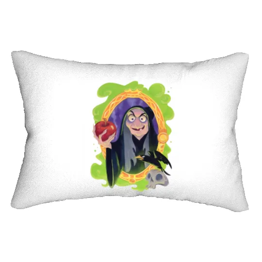 Disney Evil Queen Lumbar Pillows, Retro 90s Evil Queen Lumbar Pillows, Poisonous Apple Lumbar Pillows