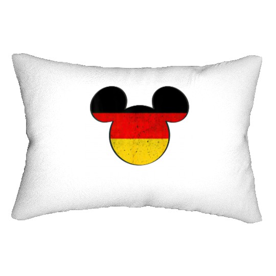 Disney Mickey Mouse Logo Germany Flag Fill Lumbar Pillows