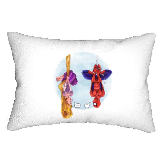 Disney Rapunzel And Marvel Spider-Man Lumbar Pillows, Disney Marvel Avengers Spiderman Lumbar Pillows