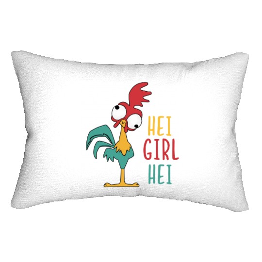 Funny Disney Lumbar Pillows, Disney Moana Lumbar Pillows, Hei Girl Hei Lumbar Pillows