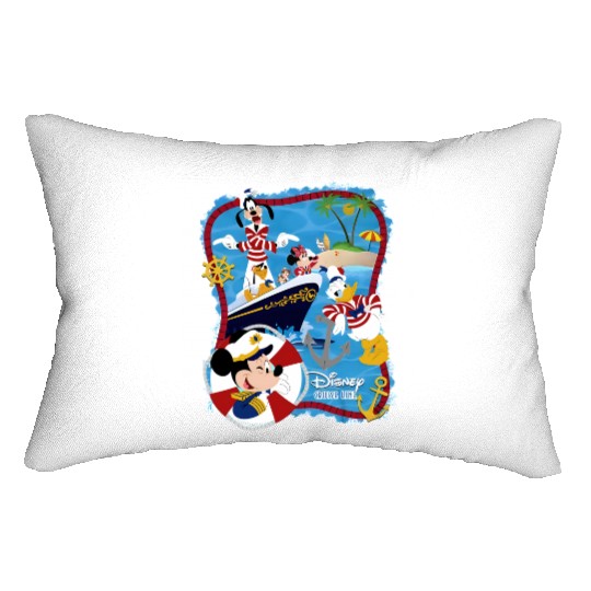 Disney Cruise Lumbar Pillows, Disney Family Cruise Lumbar Pillows