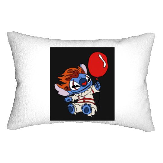 Pennywise Stitch Halloween Lumbar Pillows, Disney Halloween Lumbar Pillows