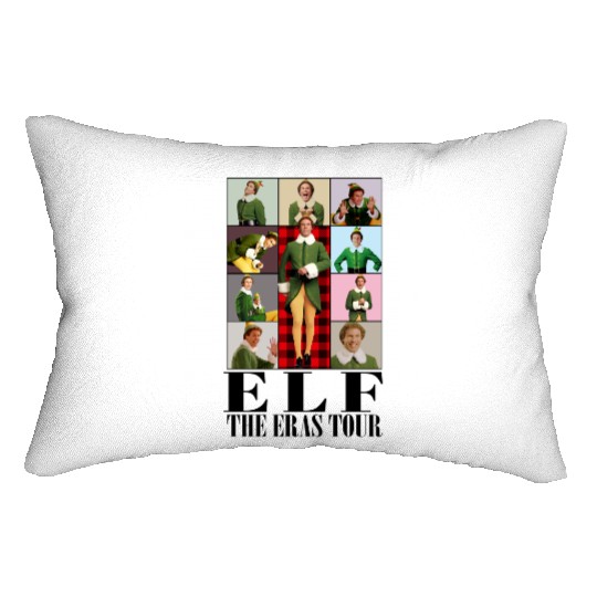 Buddy Elf Eras Tour Lumbar Pillows, Elf Christmas Lumbar Pillows, Elf Movie