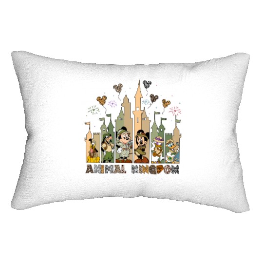 Disney Animal Kingdom Lumbar Pillows, Magic Kingdom Lumbar Pillows, Disney Leopard Print