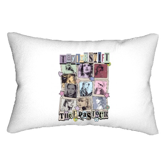 Discover Vintage Taylor The Eras Tour Lumbar Pillows, Taylor version Merch Lumbar Pillows