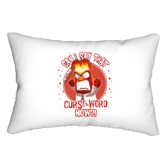 Disney Inside Out Anger Curse Word Lumbar Pillows, Anger Feeling Lumbar Pillows