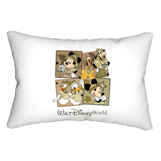 Disney Animal Kingdom Lumbar Pillows, Mickey Animal Kingdom Lumbar Pillows, Animal Kingdom Family Matching Lumbar Pillows