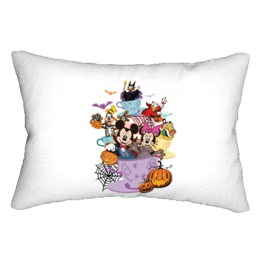 Disney Halloween Lumbar Pillows, Halloween Mickey &Friends Lumbar Pillows, Disney Halloween Skeleton Lumbar Pillows,Disney Halloween Matching Lumbar Pillows,Disney Family Lumbar Pillows